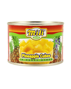 Mili Pineapple Cubes in Heavy Syrup - Carton