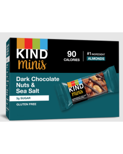 BE-KIND minis DARK CHOCOLATE NUTS & SEA SALT NUT BARS - Carton