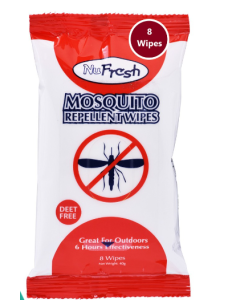 Nufresh Mosquito Repellent Wipes 1Sx8 - Carton