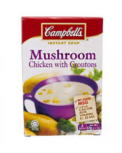 Campbell's Mushroom Chicken with Croutons Instant Soup - Carton (Buy 10 Carton, Get 1 Carton Free)