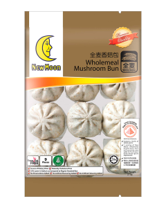 New Moon Wholemeal Mushroom Bun 9s - Case