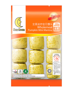 New Moon Wholemeal Pumpkin Mini Mantou 12s - Case
