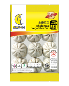 New Moon Wholemeal Vegetable Bun 9s - Case