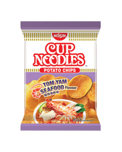 Nissin Cup Noodles Tom Yam Seafood Potato Chips - Carton