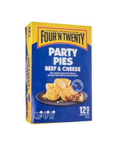 Four N Twenty Beef And Cheese Party Pie 12s - Carton 