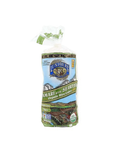 Lundberg Organic Tamari W Seaweed Rice Cake - Carton
