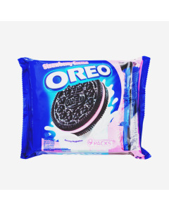 Oreo Strawberry Cookie Sandwich Biscuit - Carton