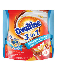 OVALTINE 3IN1 LESS SUGAR 12 X 15S X 30G-Carton