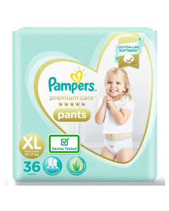 Pampers Premium Care Silk Pant XL36s (12-22kg) - Carton