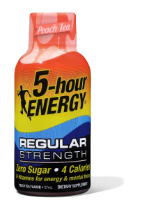 5-Hour Energy Drinks Peach Regular - Carton