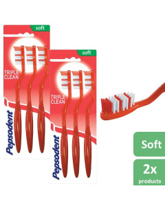 Export PEPSODENT Triple Clean Soft Toothbrush – 72PCS – 20FCL Carton