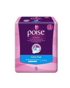Poise 31.5cm Extra 16's Pads - Case