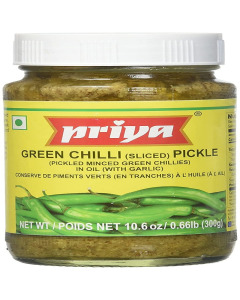 Priya Green Chilli Sliced Pickle - Case