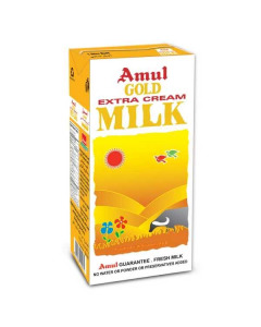 Amul Gold Extra Cream Milk 12X1LTR-Carton