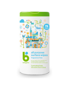 Babyganics All Purpose Wipes Fragrance Free - Case