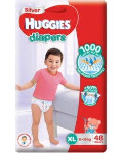 Huggies Silver Diapers - XL - Carton