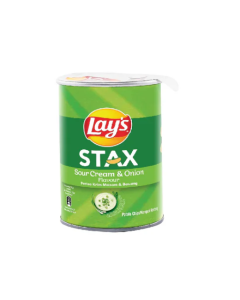 Lay’s Stax Sour Cream and Onion Potato Chips - Carton