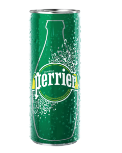 Perrier Sparkling Mineral Water Lemon CAN - Slim CAN - Carton