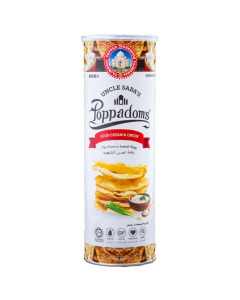Uncle Saba’s Poppadam Sour Cream & Onion - Case
