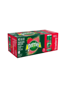 PERRIER SPARKLING MINERAL WATER STRAWBERRY CAN - Case