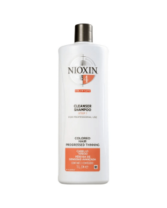 Nioxin System 4 Cleanser Shampoo, Coloured Hair Progressed Thining 1000ML