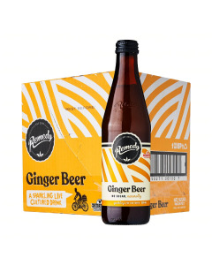 Remedy Organic Kombucha Ginger Lemon - Carton