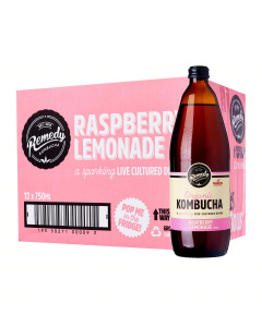 Remedy Organic Kombucha Raspberry Lemonade - Carton
