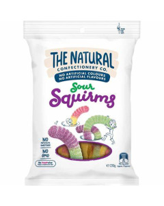 The Natural Confectionery Co Sour Squirms Soft Jellies - Carton