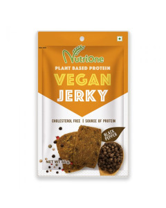 NUTRIONE VEGAN JERKY – BLACK PEPPER - Carton