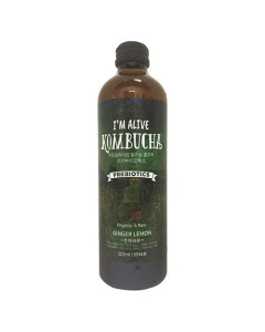 I'M Alive Kombucha Ginger Lemon (Glass Bottle) - Carton