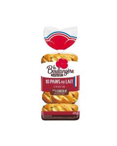LA BOULANGERE 10 CHOCOLATE CHIPS ROLLS - Carton