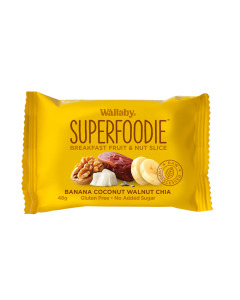 Wallaby SuperFoodie Banana Coconut Walnut Chia - Case