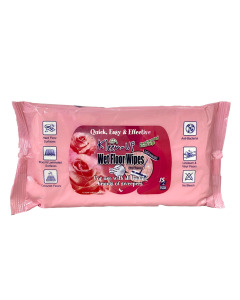 Kleen-Up Wet Floor Wipes 15s - Rose Elegant - Carton