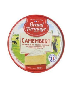 Grand Fermage Cheese Camembert - Carton