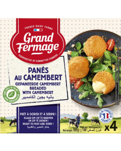 Grand Fermage Cheese Breaded Camembert - Carton