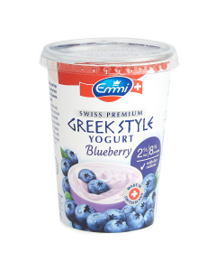 Emmi Swiss Premium Greek Style Yogurt - Blueberry Vanilla - Carton