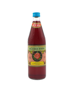 T.G. Kiat Rose Brand Rose Syrup Glass Bottle - Carton