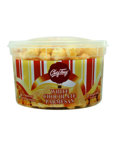 Chef Tony's Gourmet Popcorn White Chocolate Parmesan Regular Tub - Case