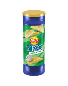 Lay' s Stax Sour Cream and Onion Potato Chips - Carton