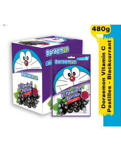 Doraemon VIT C Pastilles Blackcurrant - Carton