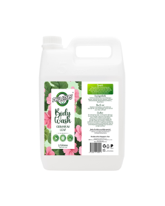 Two Steps Cleaning Geranium Leaf Perfume Body Wash / Body Shower 5 Litre Eco Refill - Carton