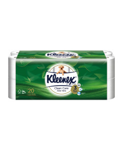 Kleenex 3-Ply Ultra Soft Aloe Vera Toilet Rolls 20 x 190's - Carton