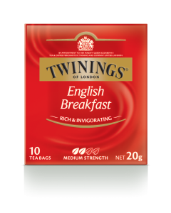 Twinings English Breakfast Tea 10's - Carton