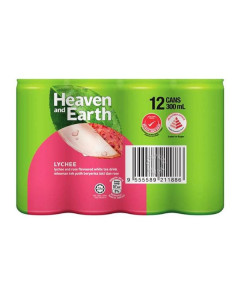 Heaven and Earth Lychee Rose Tea Can Drink - Case
