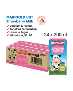 MARIGOLD UHT Strawberry Milk - Case