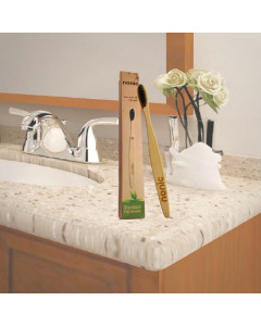 Nonic Standard Bamboo Toothbrush Soft Bristles 12s - Case