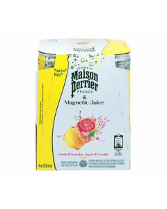 Maison Perrier France & Magnetic Juice Lemon & Guava Flavors Refreshing Sparkling Beverage Drink- Carton