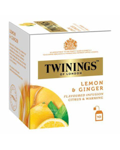 Twinings Lemon Ginger 10's - Carton
