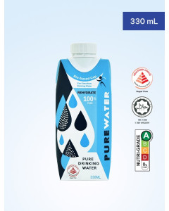 PureWater Drinking Water Tetrapack (12 Packs) 330ml - Carton