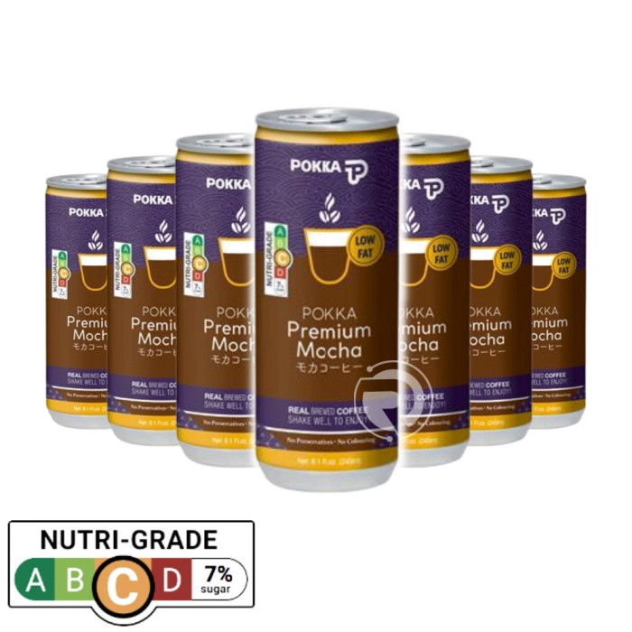 Pokka Premium Mocha Coffee Slim Can Carton